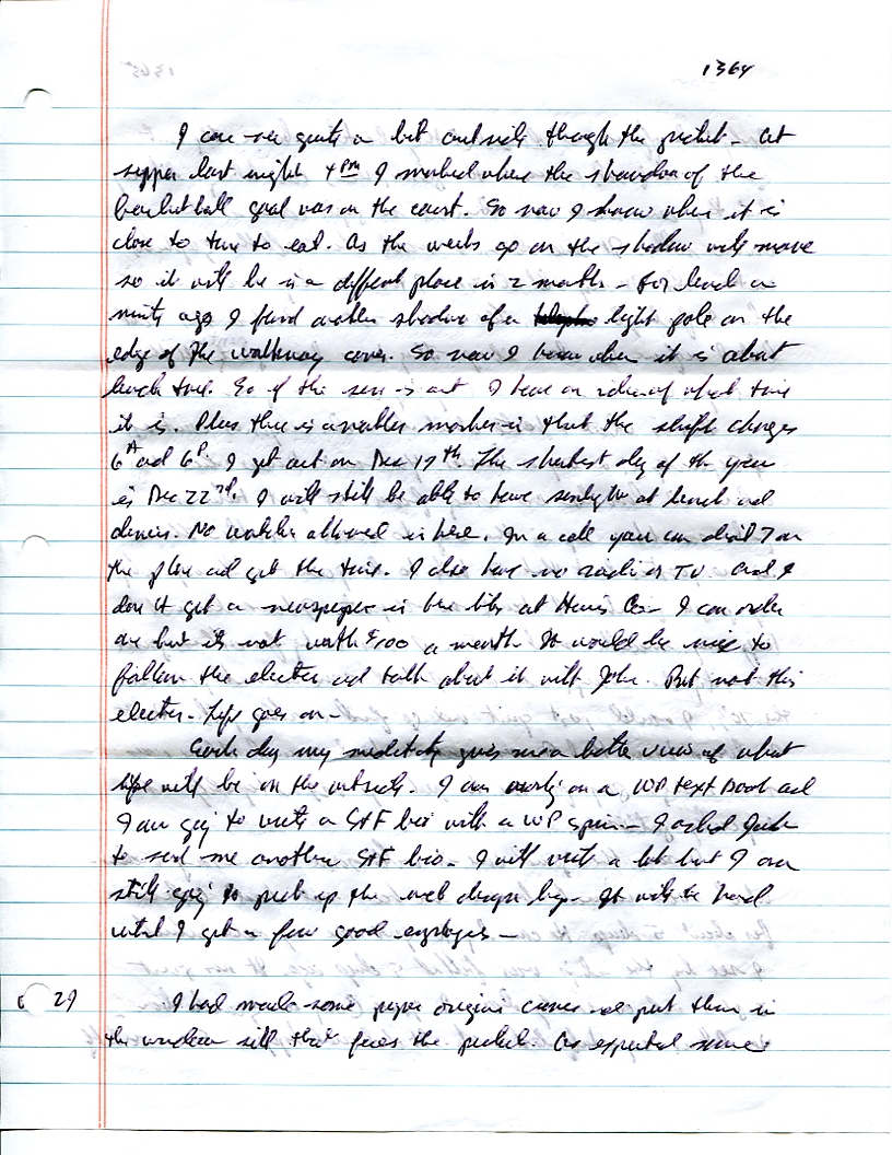 Dr John WorldPeace 2008 Prison Journal